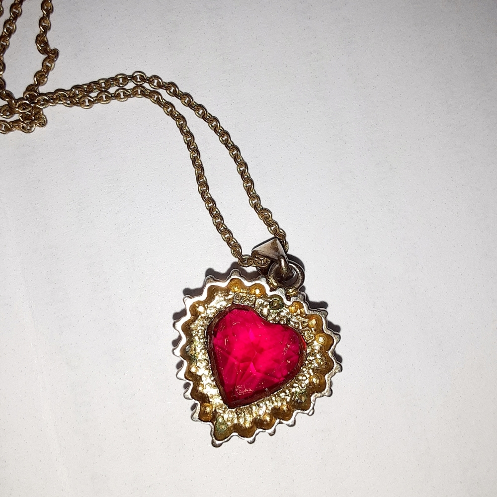 Heart Ruby Necklace - image 7